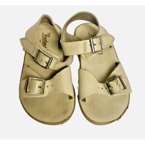 Footmates Tides Leather Sandals Toddler Girls Size 7 Straps buckle adjustable
